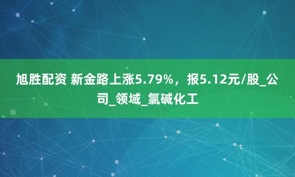 旭胜配资 新金路上涨5.79%，报5.12元/股_公司_领域_氯碱化工